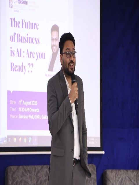 The Future of Business is AI: Aniruddha Kalbande Inspires Students on the Power of AI Integration